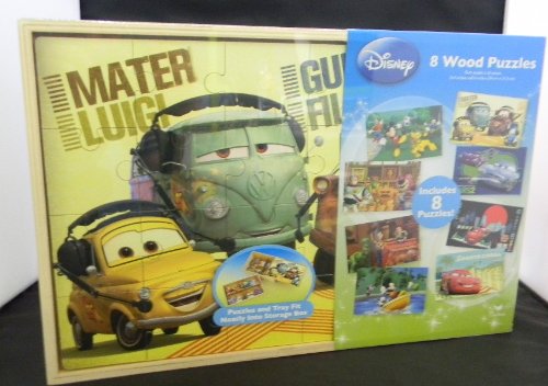 Disney Boy 8 Pack Wood Puzzles