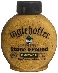 Inglehoffer Stone Ground Mustard, 10-Ounce Squeezable Bottles (Pack of 6)
