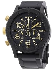 Nixon 42-20 Chrono Matte Black/ Gold Unisex Watch