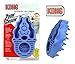 KONG - Zoom Groom Dog Brush, Groom and Massage While Removing Loose Hair and Dead Skin - Blue