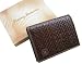 NEW $75 Tommy Bahama Mens Weave Bifold Leather Wallet
