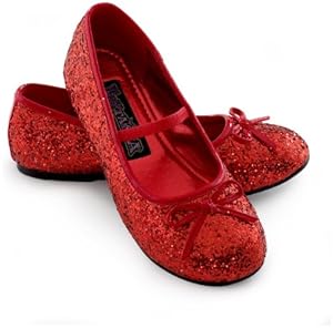 Sparkle Ballerina Shoes (red) - Child Shoes - Medium (13/1)