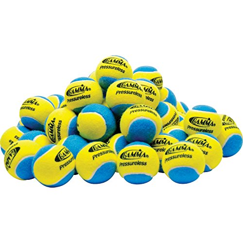 Gamma 60 Pack Pressureless Tennis Balls (Yellow/Blue)
