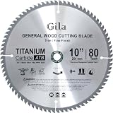 Buy 10-Inch 80 Teeth ATB Trim and Fine Finish Carbide Saw Blade by Gilatools