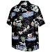 Christmas Tropical Beach Surfing Santa Claus Camp Shirt