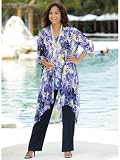 Ulla Popken Plus Size Floral 3-Piece Pant Set