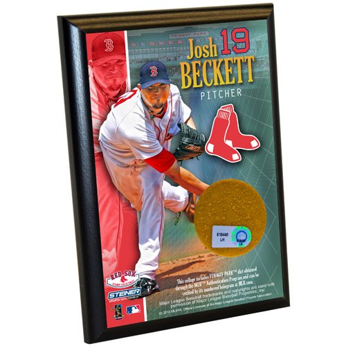 MLB Boston Red Sox Josh Beckett 4-by-6-Inch Dirt Plaque
