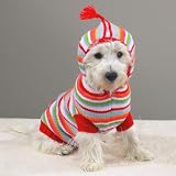 Casual Canine Striped Hoodie Sweater - Large