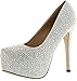 Eye Candie Womens Celine-85W Fashion Shiny New Design Platform Pump