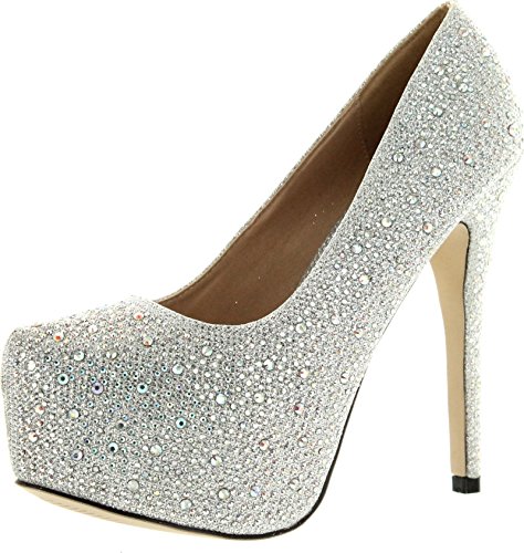 Eye Candie Womens Celine-85W Fashion Shiny New Design Platform Pump