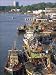 Photo Jigsaw 16x12 (40x30cm) Fishing boats moored on the Terengganu River at Kuala Terengganu by Robert Harding
