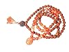 Carnelian Svadhisthana Sacral Chakra Rudraksha Meditation Mala 108+1 Beads