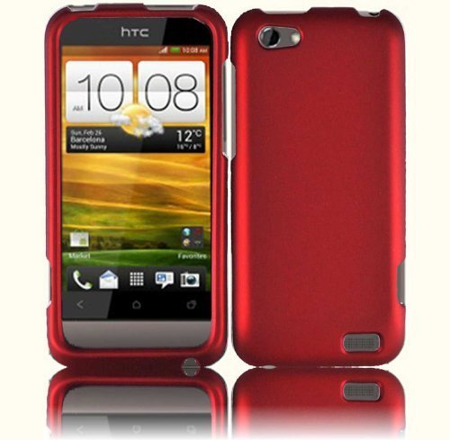 Buy HTC Hard Case Cover for Virgin Mobile HTC One V - Red
