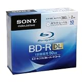 Sony Blu-ray Disc 10 Pack - 50GB 2x Speed BD-R DL Version 2010 - White Inkjet Printable ~ Sony