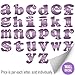 Wall Letter Stickers Custom Name Decals Girls Personalized Initial Baby Nursery Kids Room Decor Child Playroom Bedroom Home Vinyl Alphabet Removable Peel Stick Butterflies (Letter i Purple Butterfly)