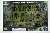 Full 60-Piece Special Forces Soldiers Combat Force vs. Villains Action Figure Combat Play Set w/ Over 30 Weapons, 2 Vehicles and 2 K-9 Unit