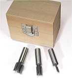 Plywood Straight Router Bit Set 3 Pc. Boxed Set
