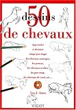 Revue Vigot Maloine  / 50 dessins de chevaux