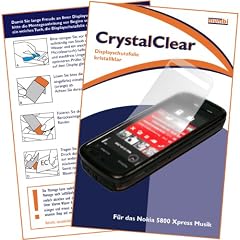 mumbi Displayschutzfolie Nokia 5800 Displayschutz "CrystalClear" unsichtbar