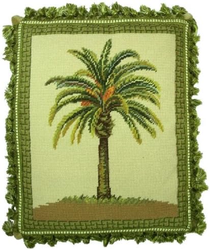 Deluxe Pillows Pheonix Palm - 18 x 15 in. needlepoint pillow