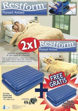 Matelas electrique gonflable Restform 2+1