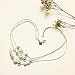 Sephla 925 Sterling Silver Triple Layer Snake Chain Mix Beaded Necklace For Women
