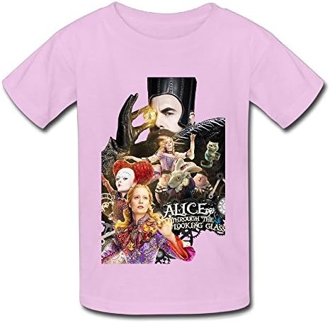 KTIY 6-16 Years Old Boys Alice Through The Looking Glass 2016 T-shirt Pink Size XL