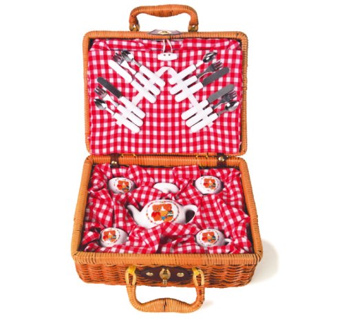 Childrens Toyshop  Toys : Teddy Bear Teaset Picnic Set