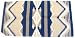 Mayatex Saddle Blanket - Wool Durango 32 x 64 - Sand and Navy Blue