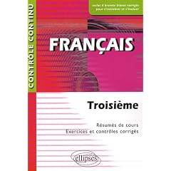 Fran�ais 3e Contr�le continu