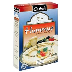 Casbah Hummus, Garbanzo Bean Dip Mix, 6-Ounce Boxes (Pack of 12)