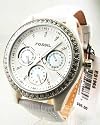 Fossil Women's Chronograph White Leather Watch #ES1965