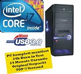 USB3.0 INTEL Core I7-870 (4x 2,93GHz) 8MB 4,8GT/sec - 500GB HDD SATA-2 - NVIDIA 9500GT 1024MB - 4GB RAM DDR-3 PC1600 - 22x SATA-DVD Brenner Multi Format Dual Layer - all in one Cardreader - Gigabyte GA-H55M-USB3, H55 (dual PC3-10667U DDR3)