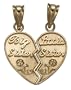 14k Yellow Gold Sisters Charm