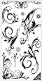 Hampton Art Flourished and Bloom Rubber Stamp