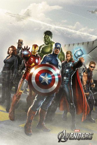 Empire 533708 The Avengers - Flight Deck - Cartoon Comic Poster - Hulk Spider Man Captain  Preisvergleich