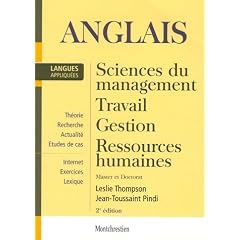 Anglais appliqu� : Sciences du Management, Travail, Ressources humaines, Master et Doctorat