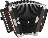 Hohner 3002B Ariette Folk/Cajun Accordion, Black