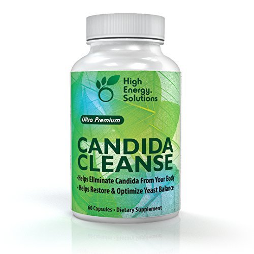 Candida Cleanse Supplement Handles All 4 Stages: Cleanse, Purges, Restores and Optimizes Yeast Balance - By High Energy Solutions - GMP USA 100% Guarantee