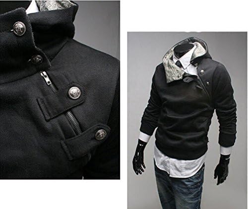 Men's Oblique Zipper Jacket Cosplay Costumes Hoodie Coat