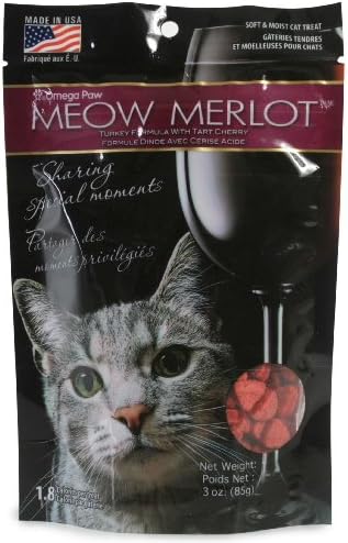 Omega Paws Meow Merlot Cat Treats, Small