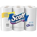 Scott Bath Tissue, 1-Ply, 12 Rolls