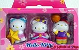 Eigenschaften NAKAJIMA Hello Kitty / Hello Kitty - Figuren 3-Pack - mit Stern & als Prinzessin & beim Basketballspielen - Sanrio 2003