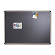 Quartet B367T Quartet Euro-Style Bulletin Board, High-Density Foam, 72x48, BLK/Aluminum Frame