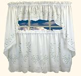 Review Beatrice Home Fashions  / Stockholm Embroidered Curtain- Valance