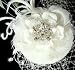 Bridal Hat and Bird Cage Veil - IVORY