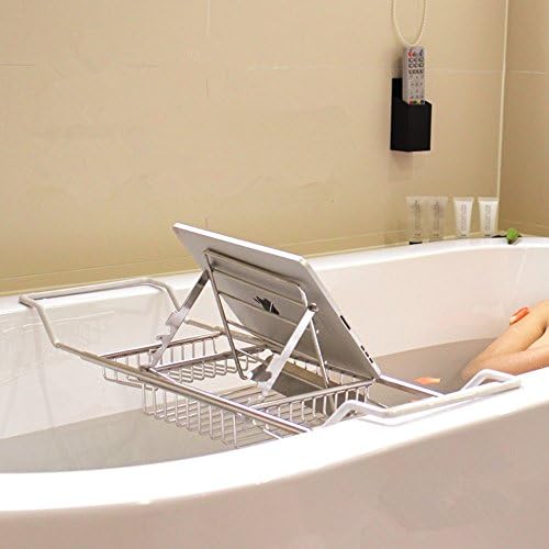 Stainless Steel Bath Tray Adjustable- Bathroom Shower Chrome Rack Shelf Storage Tidy