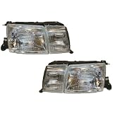 1993-1994 Lexus LS400 Headlight Assembly (with Fog Light) 1-Pair(Driver and Passenger... by AutoLightsBulbs