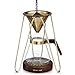 Osaka DFS Tripod Pour-Over Coffee Maker Filter-Full Brewing Station for Pourover Coffee-20oz. Capacity. Kaiyukan, 3 Pack, Gold/Mahogany