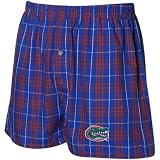 Florida Gators Royal Blue-Orange Plaid Genuine Boxer Shorts